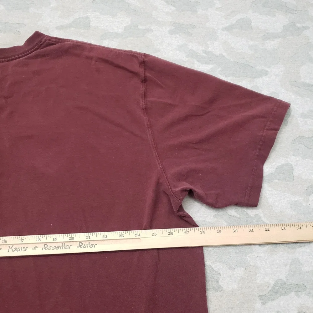 Carhartt Shirt Mens 2XL Red Pocket Tee Short Sleeve Workwear Outdoors